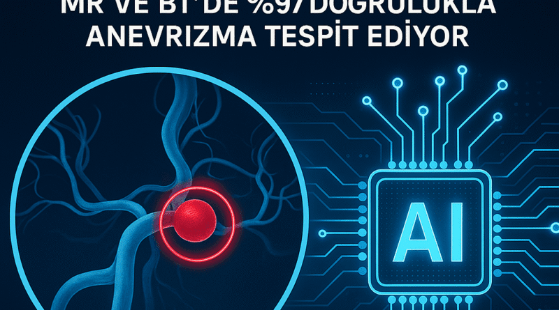 Yeni AI Radyoloji Algoritması: MR ve BT’de %97 Doğrulukla Anevrizma Tespit Ediyor